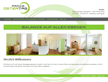 Tablet Screenshot of praxis-ostertag.de